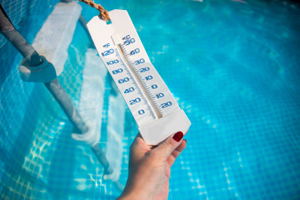 Thermometer in Pool - Digital Water Testing